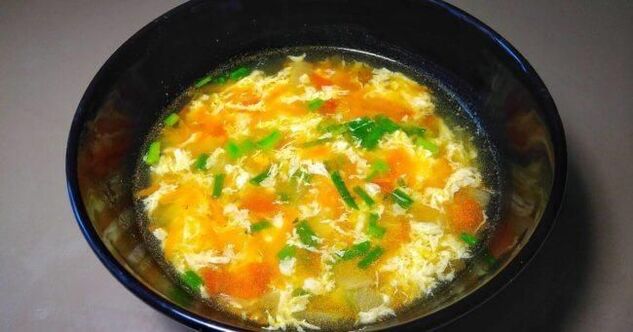 Gut için yumurta çorbası