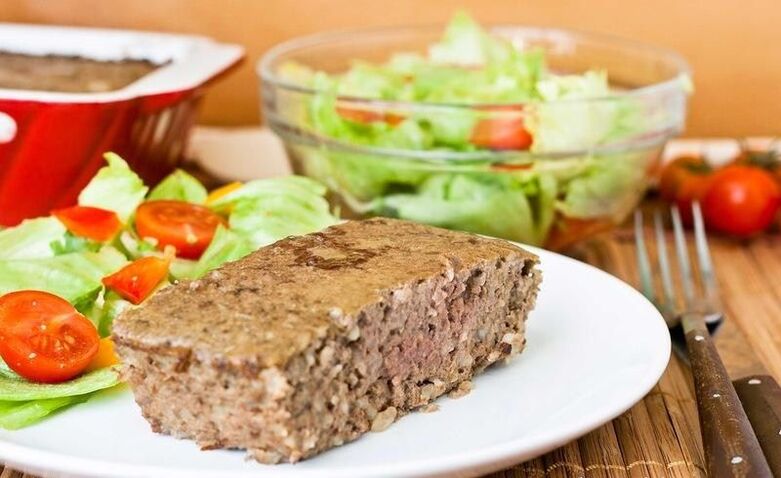 pankreatit için buğulanmış et pudingi