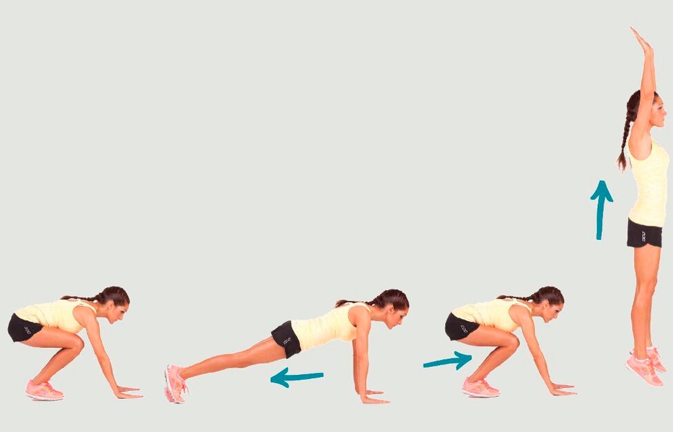 Kapsamlı bir vücut antremanı için Burpee